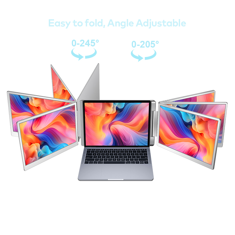 Laptop Stand - Przenośny monitor LCD z dwoma ekranami,