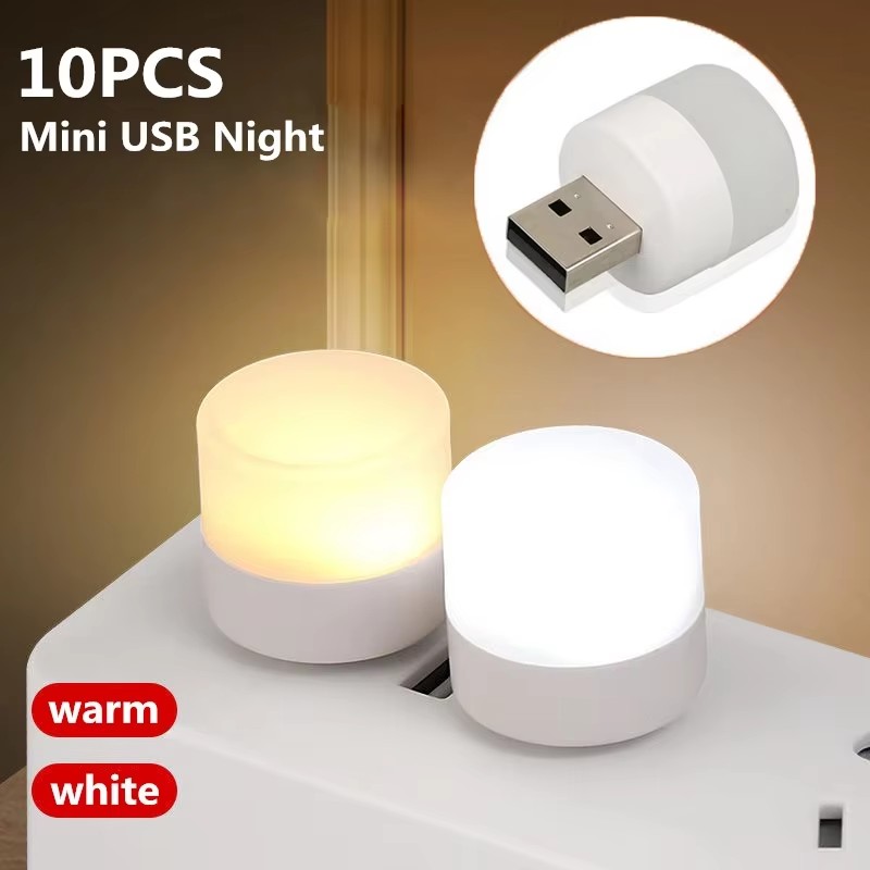 Usb Hub - 1/10 szt. Mini lampka nocna USB,