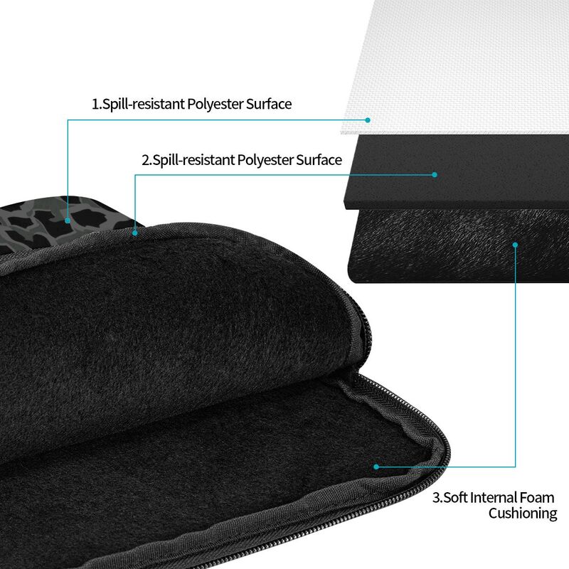 Czarna torba na laptopa w wzór – Laptop Sleeve recenzja i cena
